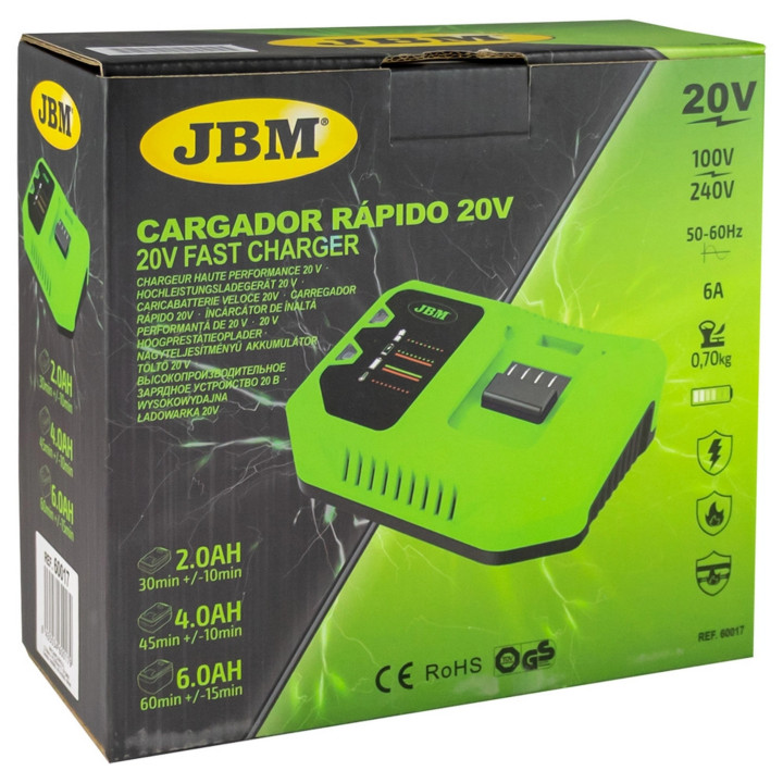 Rychlonabíječka 20V, 6A