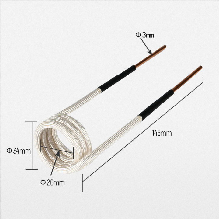 Indukční cívka přímá, délka: 240mm, 26mm