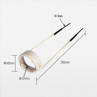 Indukční cívka přímá, délka: 210mm, 37mm