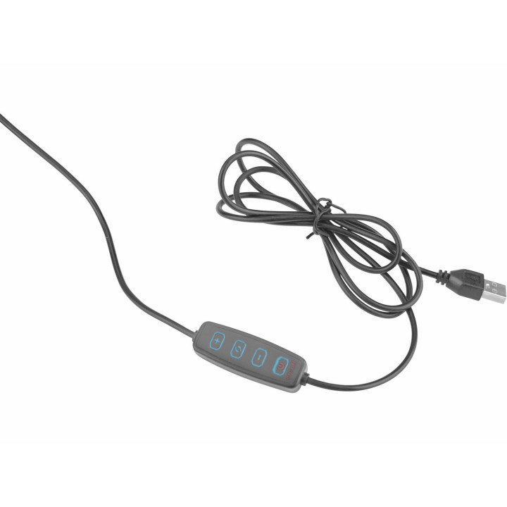 Lampa stolní s LED a lupou, 2400lm, USB napájení, EXTOL LIGHT