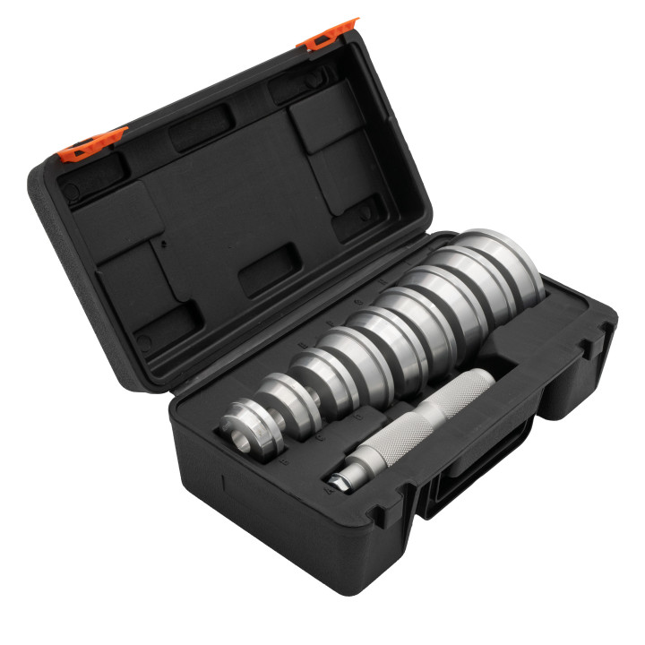 Přípravek pro montáž ložisek a těsnících kroužků, 40-81mm, 10ks