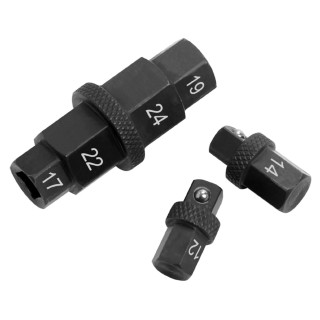 Šestihranný klíč pro nápravy motocyklů, 6ks, 12, 14, 17, 19, 22, 24mm