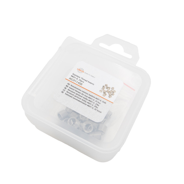 Nerezové závitové vložky M6X1.0, Helicoil, 25ks, helicoil