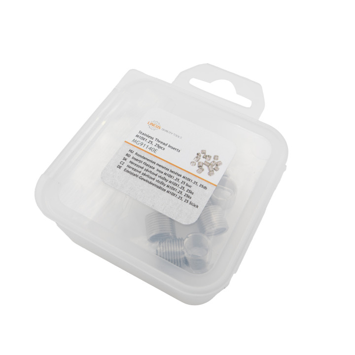 Nerezové závitové vložky M10x1.25, 10ks, Helicoil