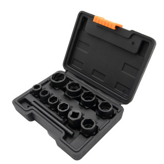 Sada na vytahování poškozených šroubů a matic, 9-19mm, 11ks