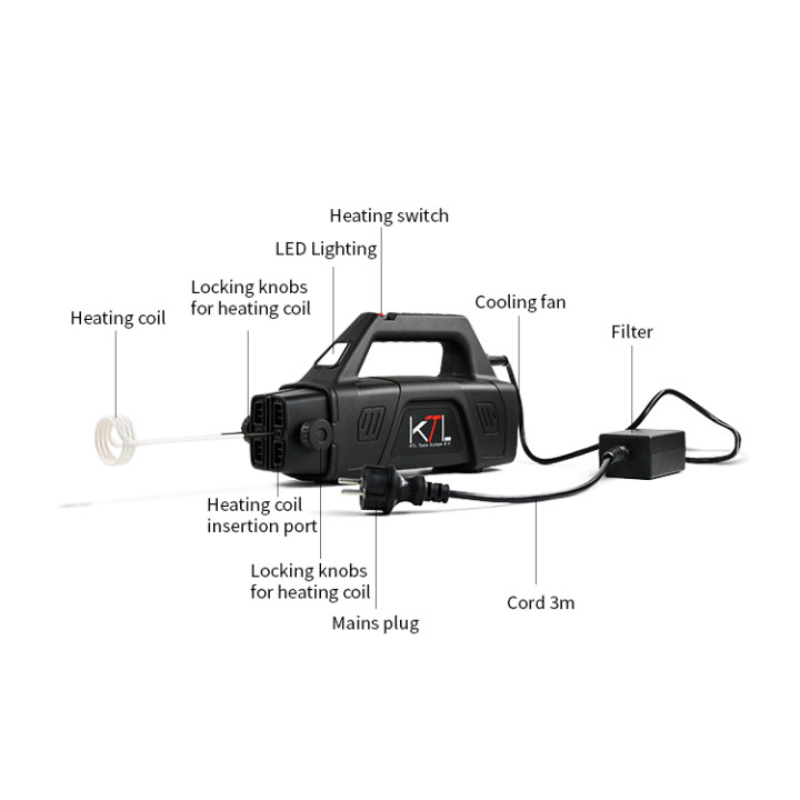 Přenosný indukční ohřev 1500W