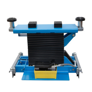 Nůžkový hydraulický přízdvihový zvedák, pneumatická pumpa, nosnost 3t