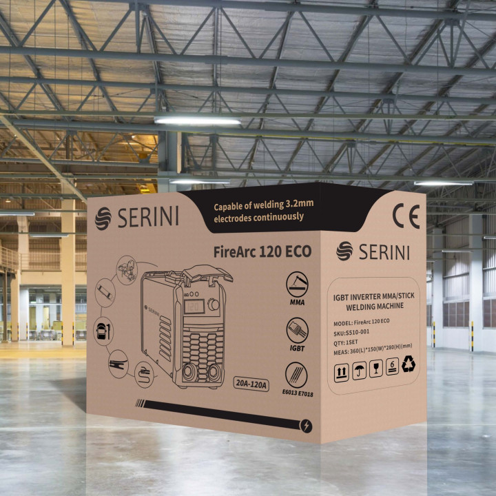 Svařovací stroj FireArc 120 ECO, IGBT Inverter MMA/STICK, 1ph
