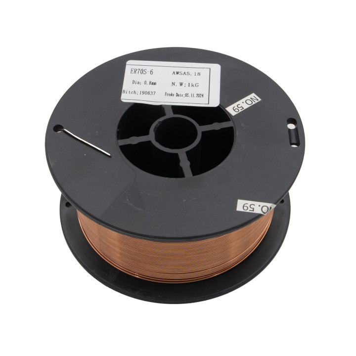 ER70S-6 MIG plný svařovací drát φ0,8mm / 1kg / průměr cívky drátu: 100mm