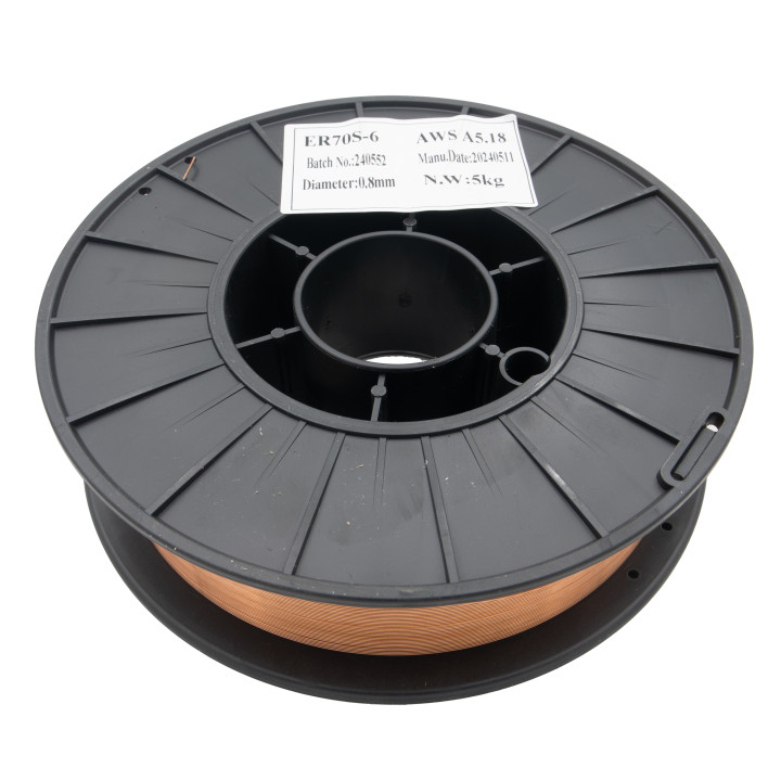 ER70S-6 MIG plný svařovací drát φ0,8mm / 5kg / Průměr cívky drátu: 200mm