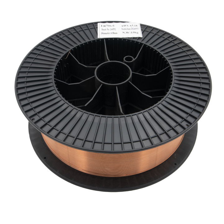 ER70S-6 MIG plný svařovací drát φ0,8 mm / 20 kg / průměr cívky drátu: 300 mm