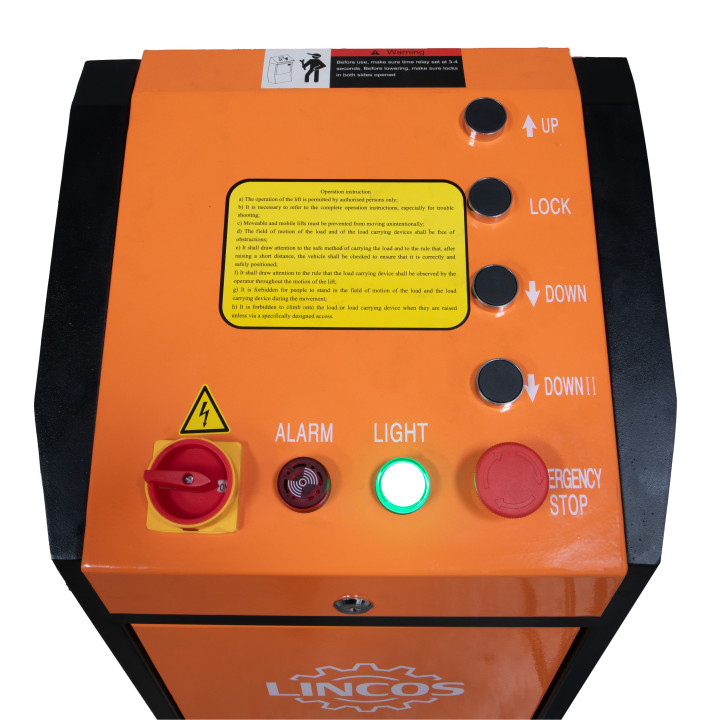Zapuštěný nůžkový zvedák, 3.5t, 400V