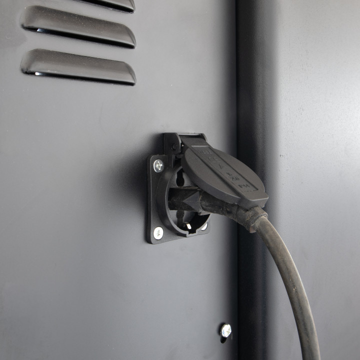 Dvousloupový zvedák 4t s horním propojením – elektrické odjištění západek, 400 V