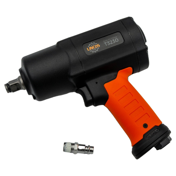 Vzduchový rázový utahovák, 1/2" pohon, 2230Nm, dvojité kladivo