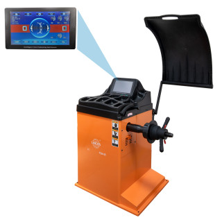Vyvažovačka kol, 10"-24", automatické zadávání údajů kol, dotykový displej