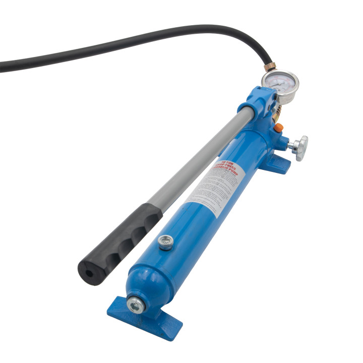 Dvojitá ruční hydraulická pumpa s manometrem, 10t