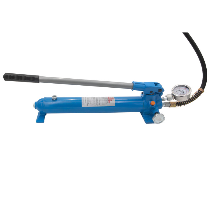 Dvojitá ruční hydraulická pumpa s manometrem, 10t
