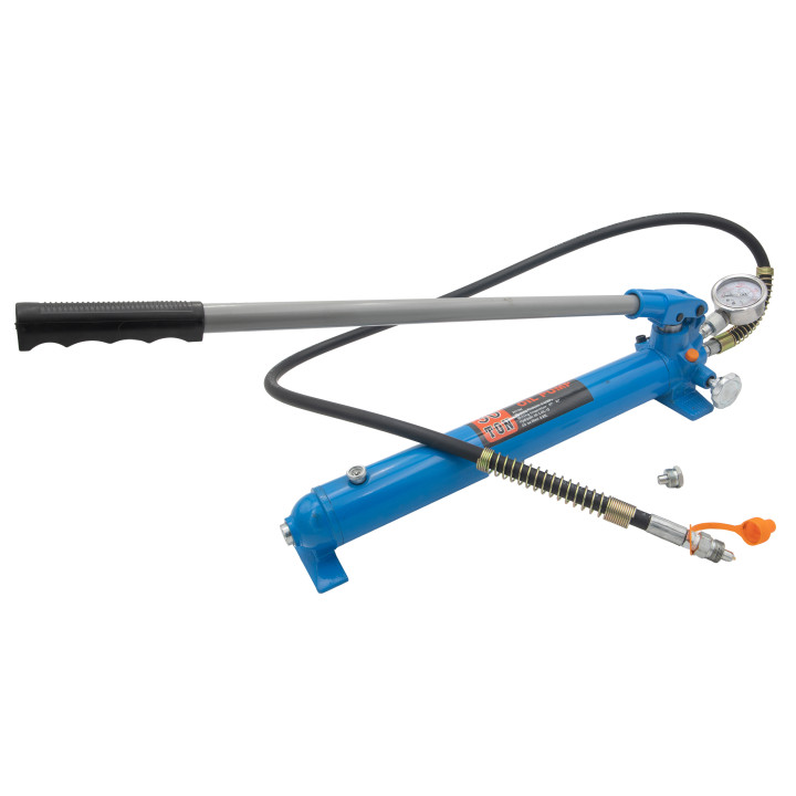 Dvojitá ruční hydraulická pumpa s manometrem, 30t
