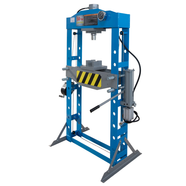 50t dílenský lis na vzduch/hydraulický pohon, robustní provedení