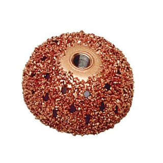 Rašpová kopule. Průměry: 50x25mm