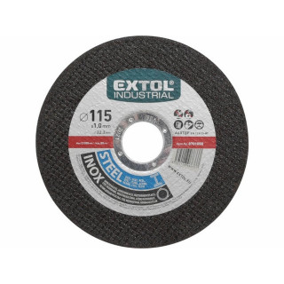 Kotouč řezný na ocel a nerez 115x1.0mm, EXTOL INDUSTRIAL
