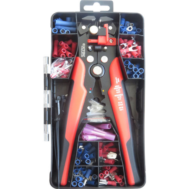Kleště krimpovací pro kabely 0.2-6.0mm2, sada 231ks