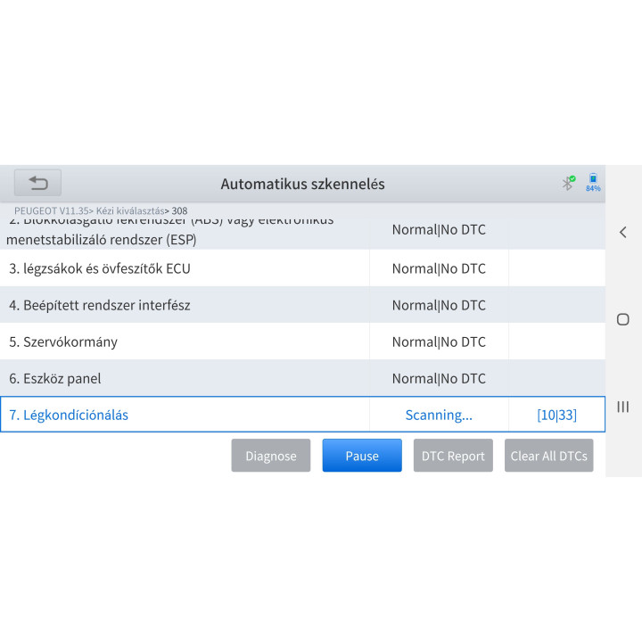Univerzální diagnostický skener vozidel OBD II Anyscan A30 pro iOS a Android, WIFI