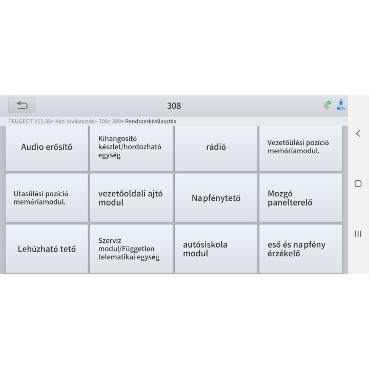 Univerzální diagnostický skener vozidel OBD II Anyscan A30 pro iOS a Android, WIFI