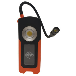 Nabíjecí kompaktní kapesní lampa s flexibilním světlem, 1500+300lm
