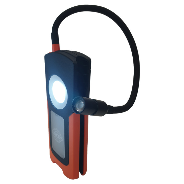 Nabíjecí kompaktní kapesní lampa s flexibilním světlem, 1500+300lm
