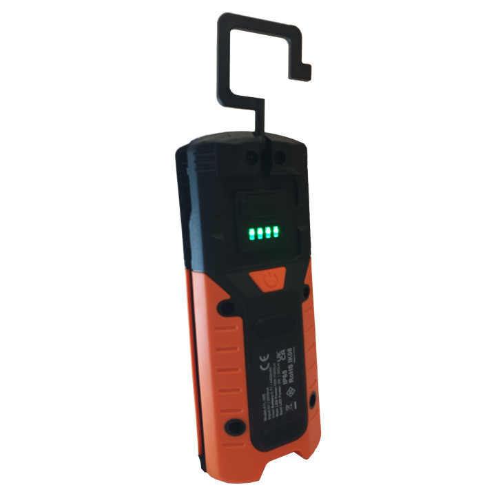 Nabíjecí kompaktní kapesní lampa s flexibilním světlem, 1500+300lm