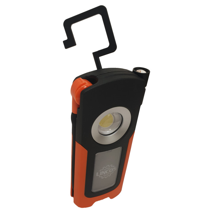 Nabíjecí kompaktní kapesní lampa s flexibilním světlem, 1500+300lm