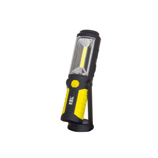 LED dílenská baterka s 2W COB LED, magnetem a háčkem