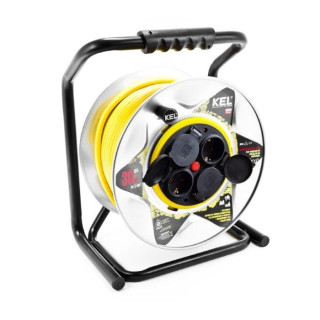 Prodlužovací kabel na ocelovém bubnu, 3x1.5mm2, délka 50m, 3680W