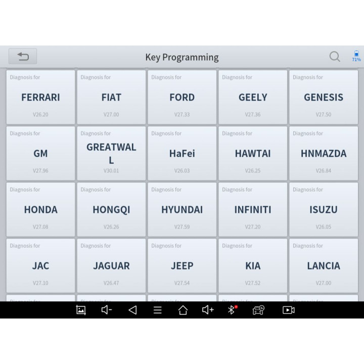 OBD 2 klíčový programovací tablet
