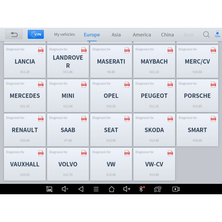 OBD 2 klíčový programovací tablet