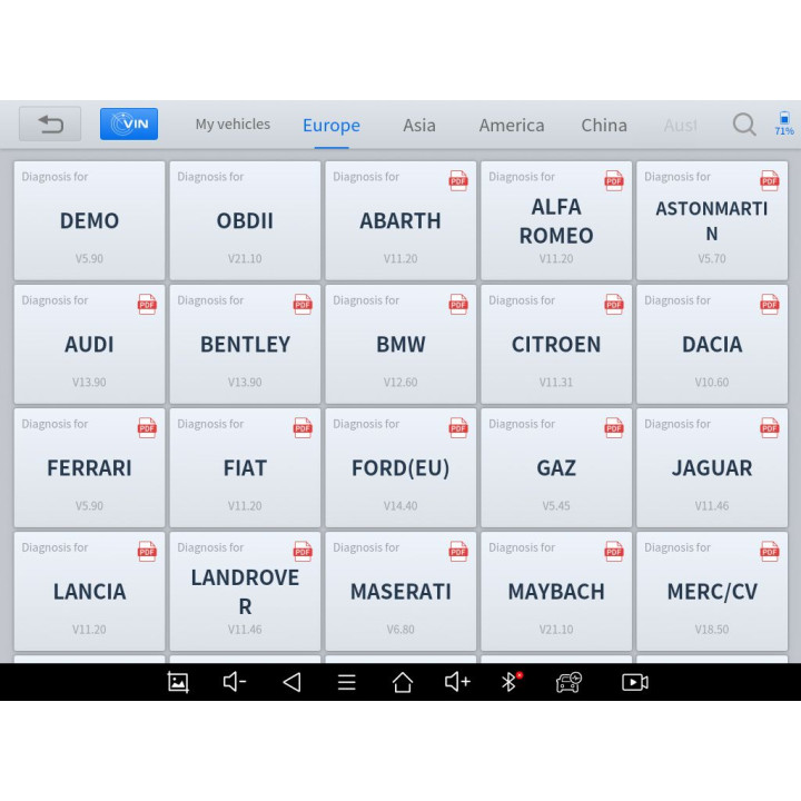 OBD 2 klíčový programovací tablet