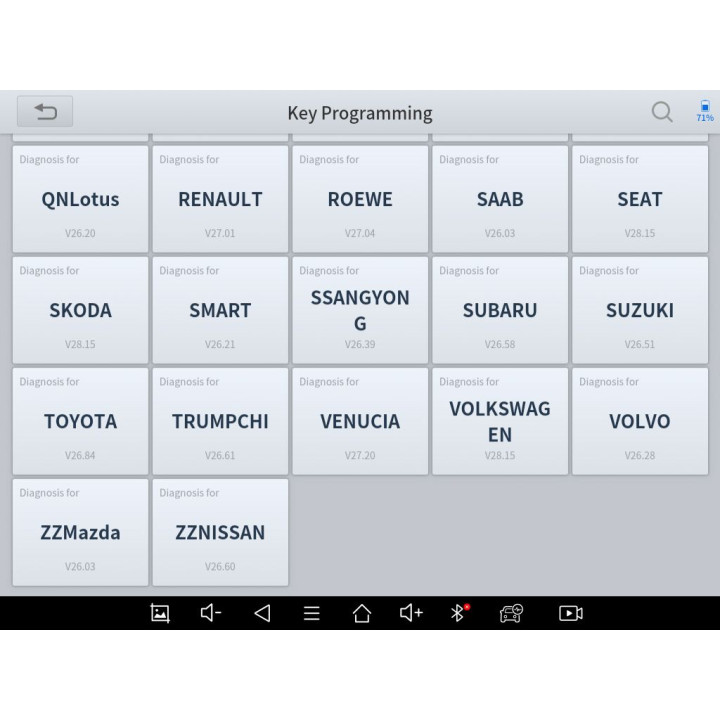 OBD 2 klíčový programovací tablet