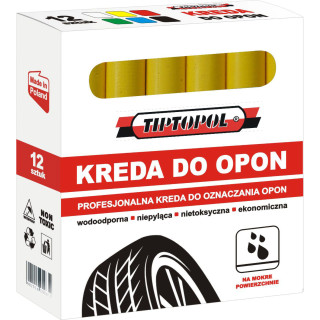 Křída na značkování pneumatik, žlutá, voděodolná