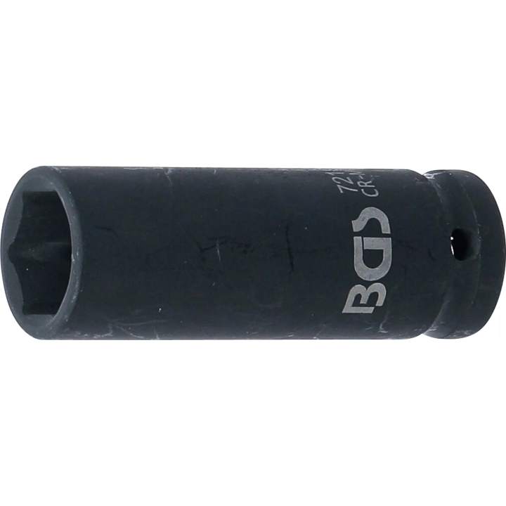 Šestihranná rázová nástrčná hlavice 19 mm, prodloužená, 1/2" pohon