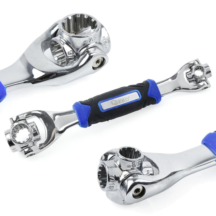 Multifunkční nástrčný klíč 48v1. Průměry patek: 8-19mm