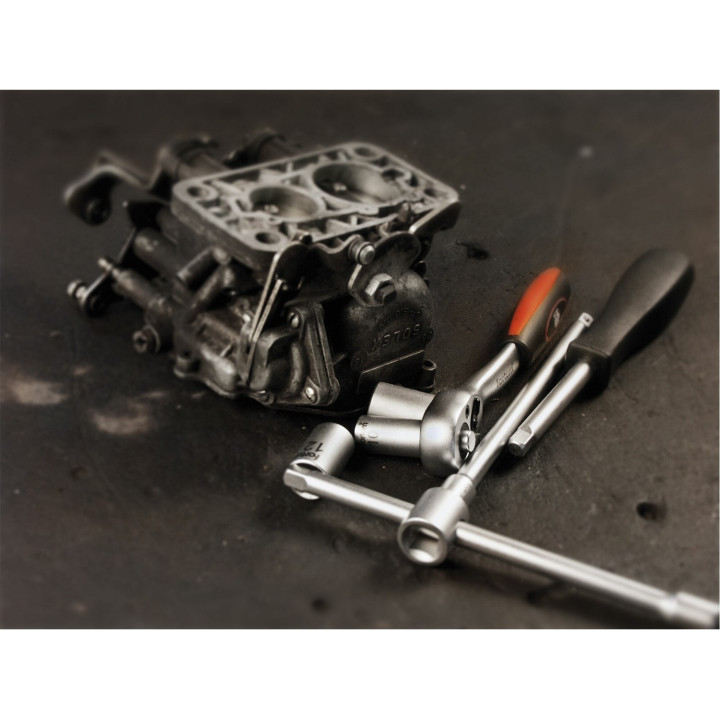 Ráčna Mechanic, 3/8”, CrV/S2, 193mm, Fortum