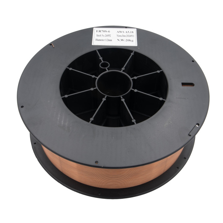 Plný svařovací drát ER70S-6 MIG φ1,2 mm / 20 kg / Průměr cívky drátu: 300 mm