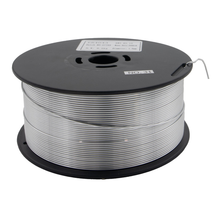 SAI4043 MIG hliníkový svařovací drát φ1,0 mm / 0,5kg / průměr cívky drátu: 100 mm