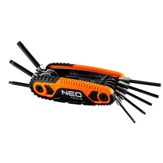Sada TORX klíčů s rukojetí, T9-T40, 8ks