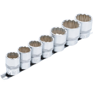 Sada 12-hranných nástrčných hlavic, 1/2" čtyřhran, 20-32mm, 7 ks