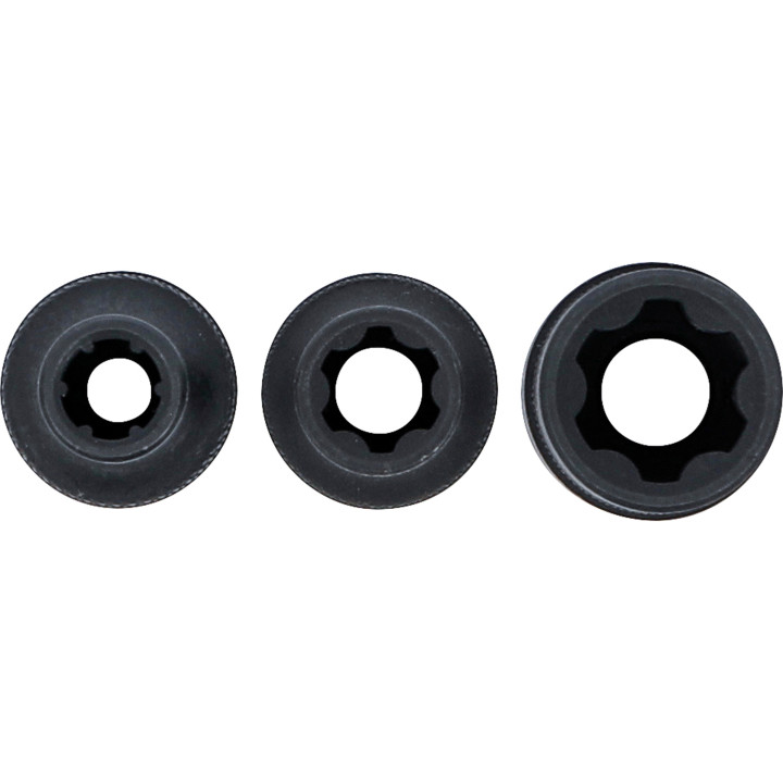 Sada nástrčných hlavic, profil Spline (pro RIBE) M6S–M12S, 3 ks