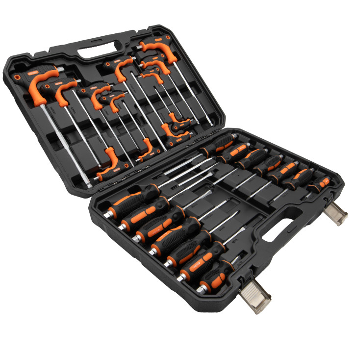 Prémium sada šroubováků, ploché, křížové, Torx, Imbus, 26ks