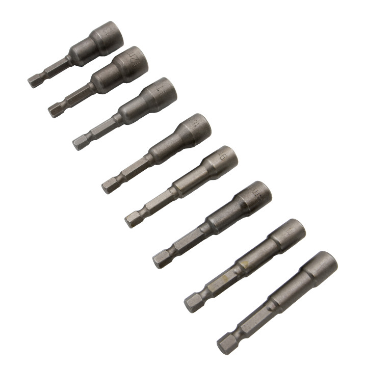 Sada magnetických nástrčných klíčů na šestihranné matice 6-13mm, 8ks
