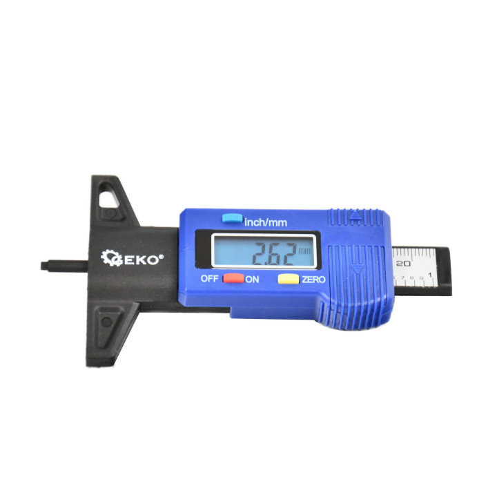 Digitální měřič hloubky dezénu pneumatiky 0 - 25,4 mm